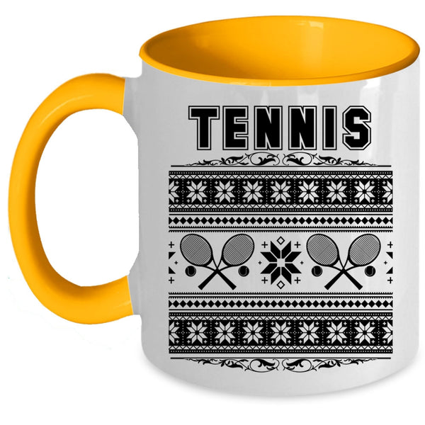 Christmas Family Vacation Coffee Mug, Tennis Accent Mug