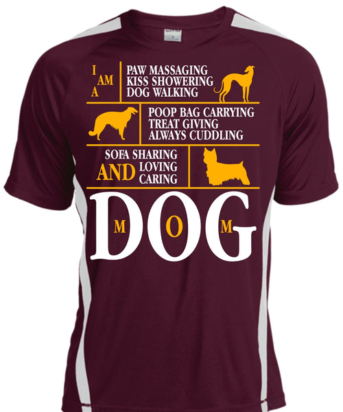 Loving Caring Dog Mom T Shirt, Kiss Showering Dog Walking T Shirt, Cool Shirt