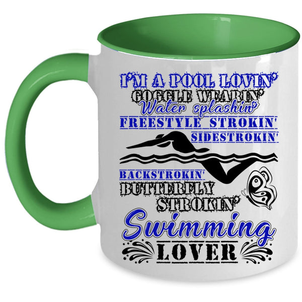 I'm A Swimming Lover Coffee Mug, I'm A Pool Loving Accent Mug
