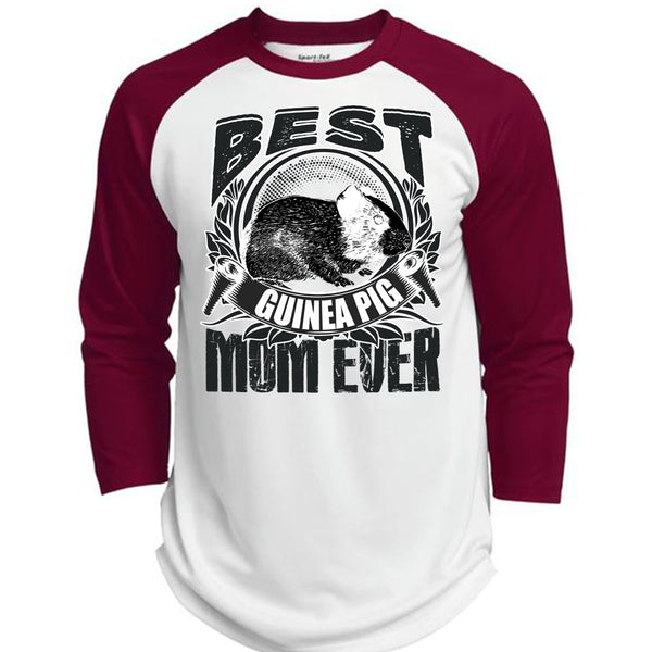 Best Guinea Pig Mom Ever T Shirt, I Love Mom T Shirt, Awesome T-Shirts  (Polyester Game Baseball Jersey)