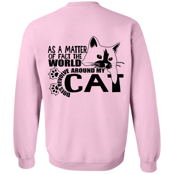 I Love Cat T Shirt, World Does Revolve Around My Cat Sweatshirt