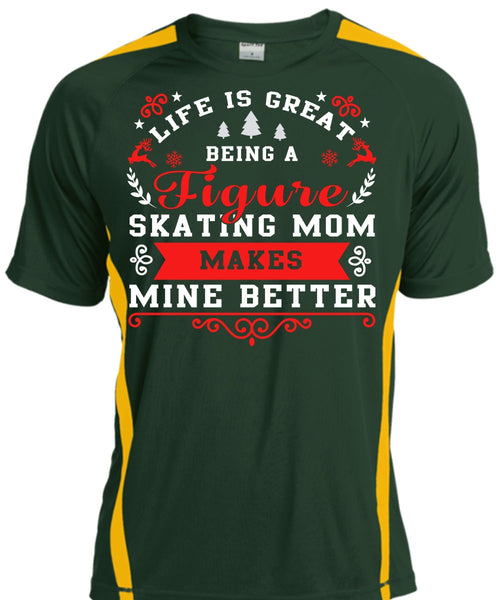 Being A Figure Skating Mom T Shirt, Calls Me A Mom T Shirt, Cool Shirt