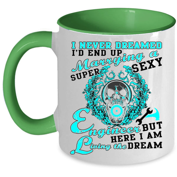 Cute Love Coffee Mug, I'd End Up Marrying An Engineer Accent Mug