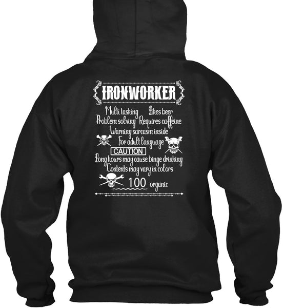 Ironworker Multitasking T Shirt, Likes Beer T Shirt
