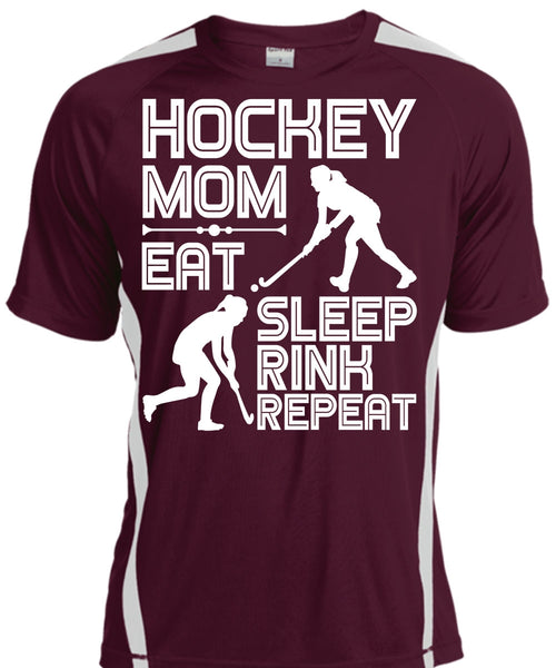 Hockey Mom Eat Sleep Rink Repeat T Shirt, Being A Hockey Mom T Shirt, Cool Shirt