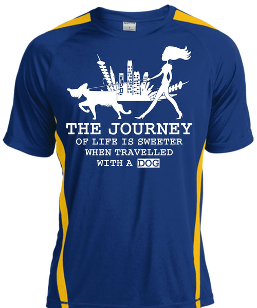 The Journey Of Life Is Sweeter T Shirt, Travelled With A Dog T Shirt, Cool Shirt