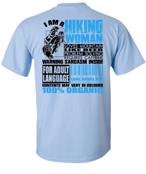 I Am A Hiking Woman T Shirt, I Love Hiking T Shirt