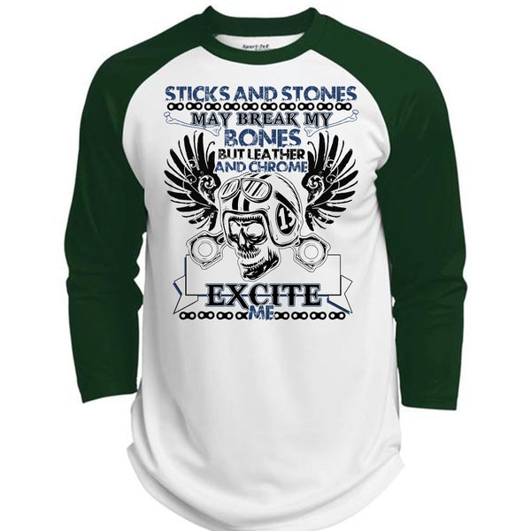 Sticks And Stones T Shirt, I Love Biker T Shirt, Awesome T-Shirts  (Polyester Game Baseball Jersey)