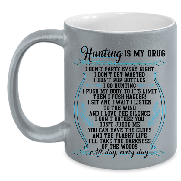 Cool Gift For Hunter Coffee Mug, I Love Hunting Accent Mug