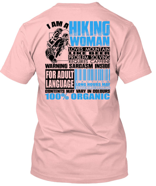 I Am A Hiking Woman T Shirt, I Love Hiking T Shirt