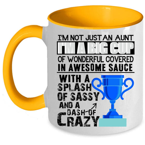 Awesome Aunt Coffee Mug, I'm Not Just An Aunt Accent Mug