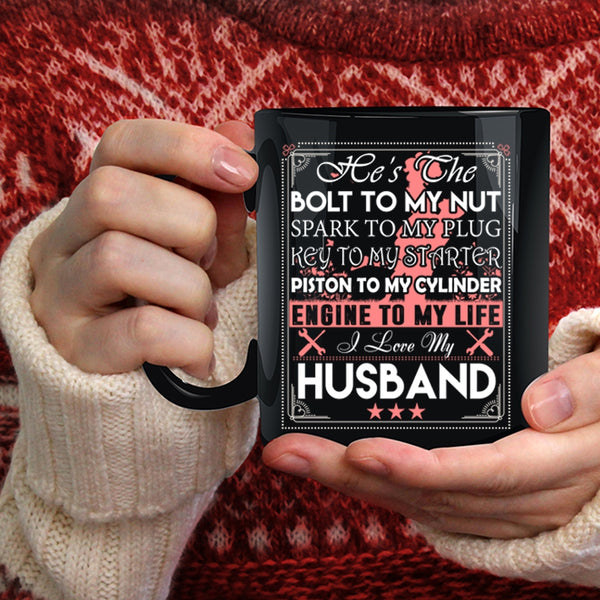 I Love My Husband Coffee Mug, Cute Gift For My Wife Coffee Cup
