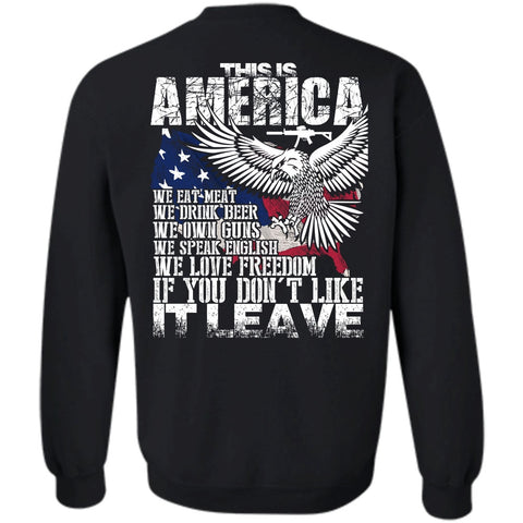 A black t-shirt with the shopify logo