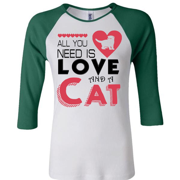 All You Need Is Love And A Cat T Shirt, I Love My Cat T Shirt, Cool Pets T Shirt