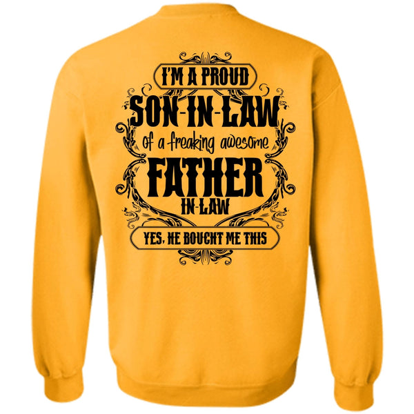 I Love Papa T Shirt, I'm A Proud Son In Law Sweatshirt