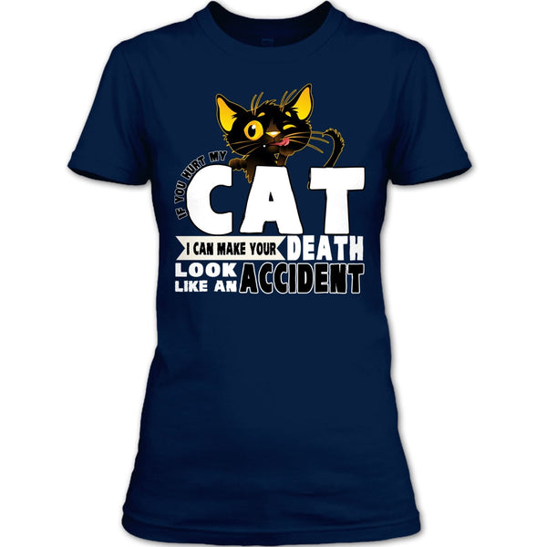 If You Hurt My Cat T Shirt, Coolest Cat Lover T Shirt