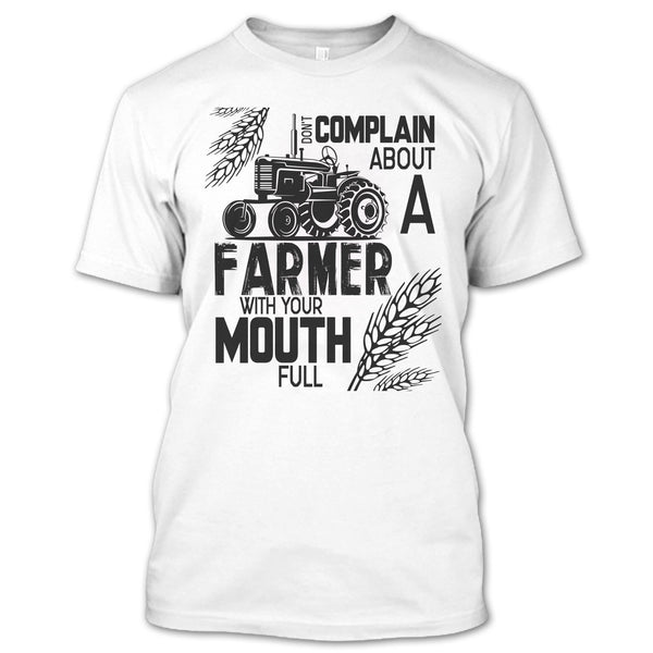 A black t-shirt with the shopify logo