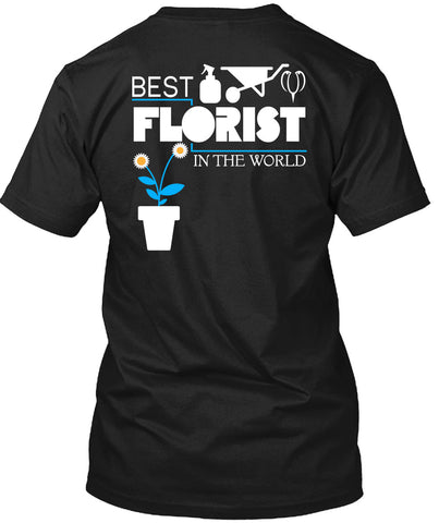 A black t-shirt with the shopify logo