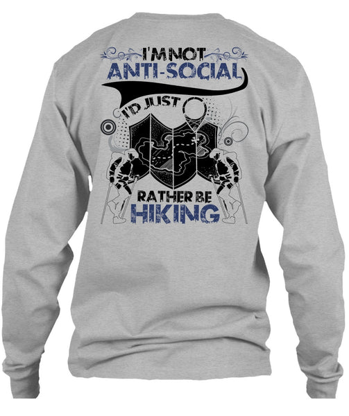 I'd Just Rather Be Hiking T Shirt, I Love Hiking T Shirt