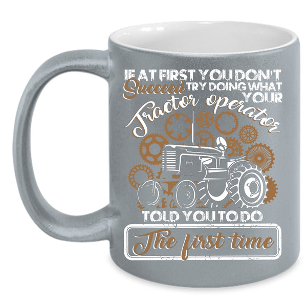 Tractor Operator Coffee Mug, Awesome Tractor Operator Coffee Cup