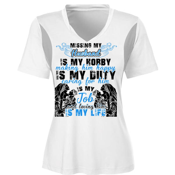 Missing My Husband T Shirt, I Love Husband T Shirt, Awesome T-Shirts