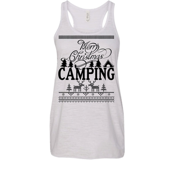 Merry Christmas Camping T Shirt, Gift For Camper Tank Top
