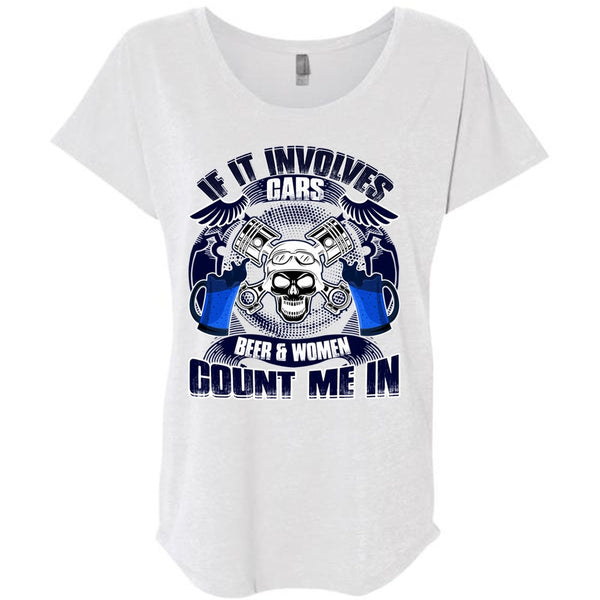 If It Involves Cars T Shirt, Beer And Women T Shirt, Awesome T-Shirts