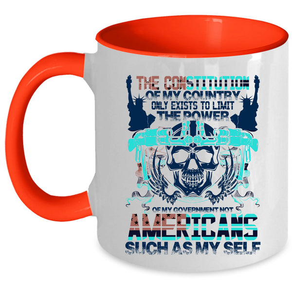 Awesome American Coffee Mug, The Constitution Of My Country Accent Mug