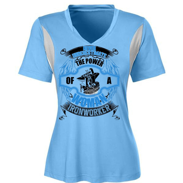 The Power Of A Woman Ironworker T Shirt, I Love Ironworker T Shirt, Awesome T-Shirts