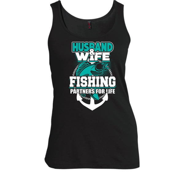 Husband & Wife T Shirt, Fishing Partners For Life T Shirt, Cool T Shirt