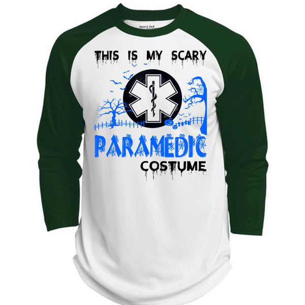 This Is My Scary Paramedic Costume T Shirt, Wait For Halloween T Shirt, Awesome T-Shirts  (Polyester Game Baseball Jersey)