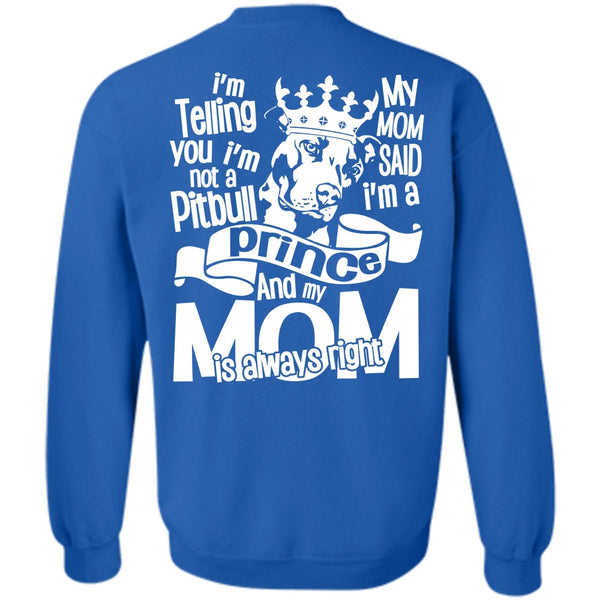 My Mom Is Always Right T Shirt, I Love Dog Sweatshirt