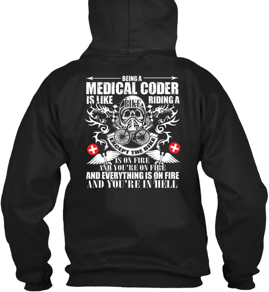 Being A Medical Coder T Shirt, You're In Hell T Shirt