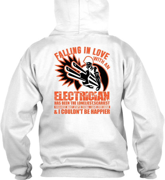 Falling In Love With An Electrician T Shirt, I Love Electrician T Shirt