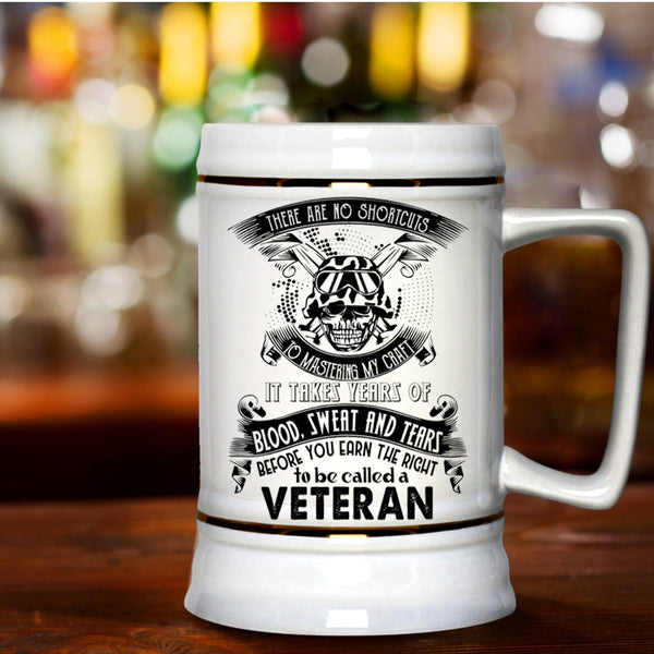 Cool Gift For Veteran Beer Stein 22oz, Called A Veteran Beer Mug