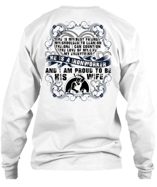Proud To Be His Wife T Shirt, I Love Ironworker T Shirt