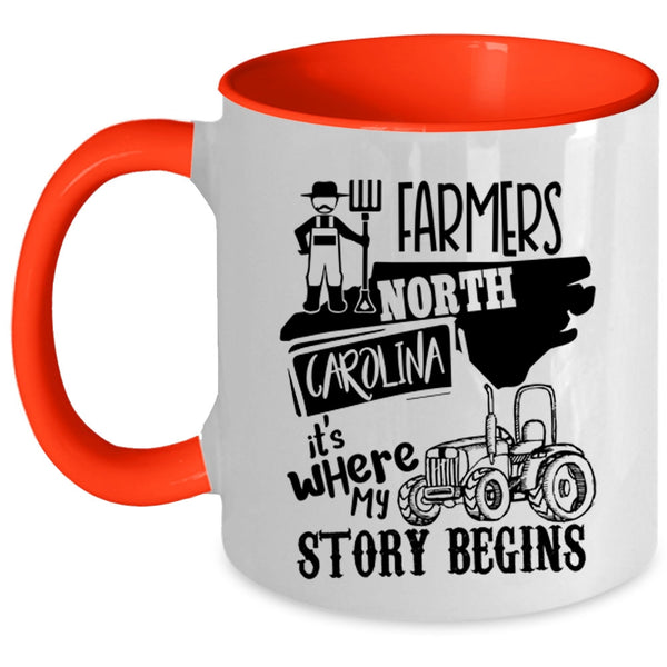 Where My Story Begins Coffee Mug, Farmers North Carolina Accent Mug