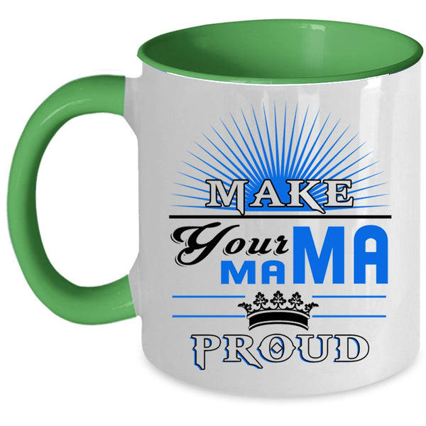 Awesome Mama Coffee Mug, Make Your Mama Proud Accent Mug
