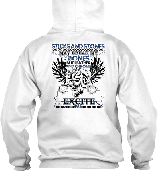 Sticks And Stones T Shirt, I Love Biker T Shirt