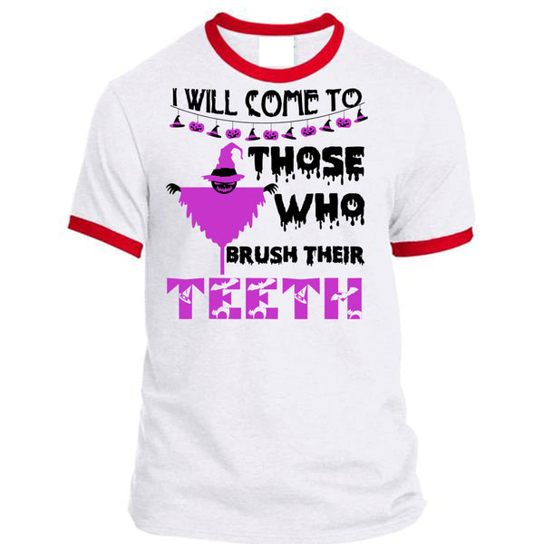 I Will Come To Those Who Brush Their Teeth T Shirt, Wait For Halloween T Shirt, Awesome T-Shirts