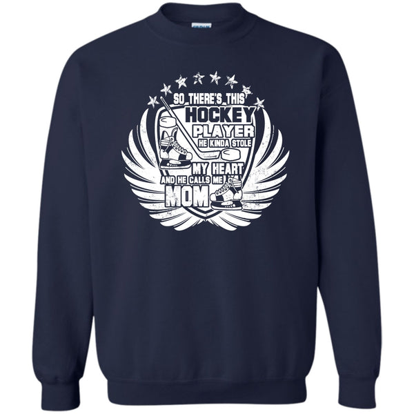 He Calls Me Mom T Shirt, Coolest Hockey Mom Sweatshirt