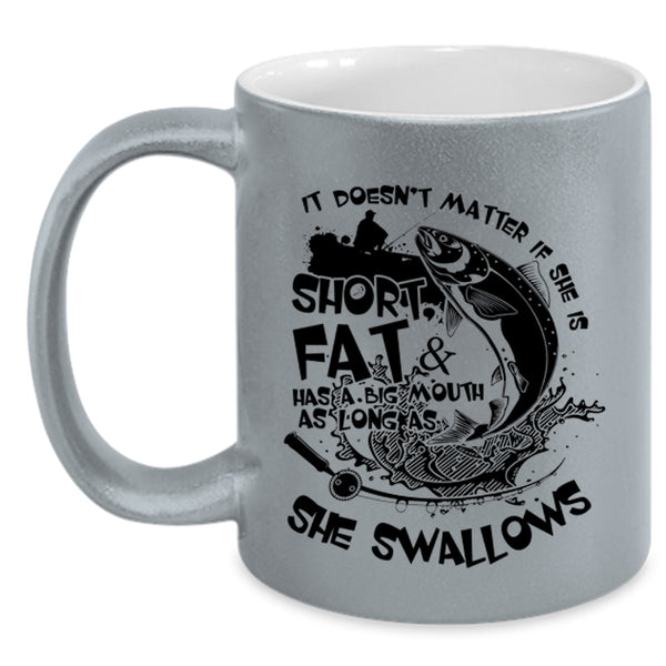 Outdoor Activity Coffee Mug, Cool Fishing Accent Mug