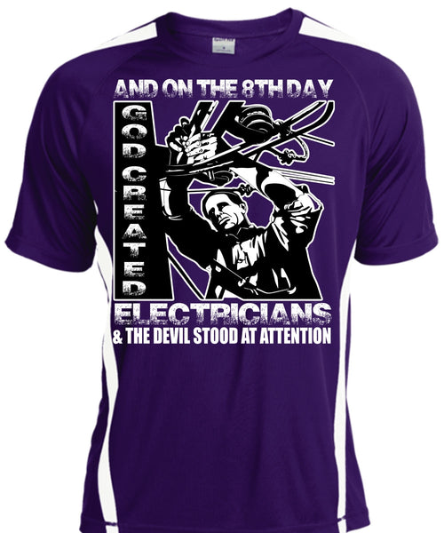 God Created Electricians T Shirt, Being An Electrician T Shirt, Cool Shirt
