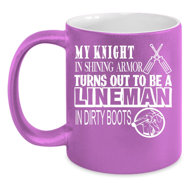 To Be A Lineman In Dirty Boots Coffee Mug, Awesome Linemen Coffee Cup