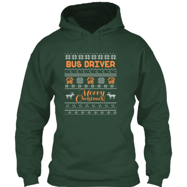 Bus Driver Merry Christmas T Shirt, Coolest Bus Driver T Shirt
