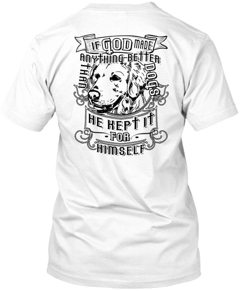 A black t-shirt with the shopify logo