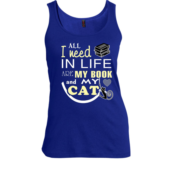 All I Need In My Life Are Book And Cat Shirt, Cool Cat Shirt