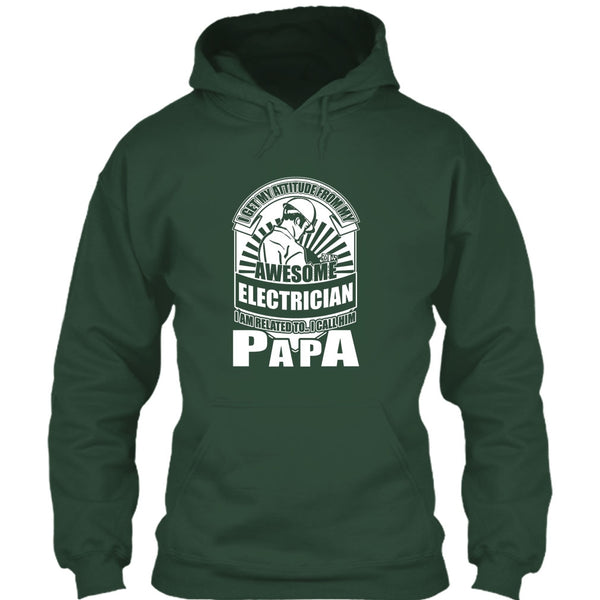 Awesome Electrician T Shirt, I Call Him Papa T Shirt
