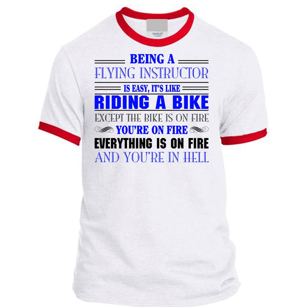 Being A Flying Instructor Is Easy T Shirt, Like Riding A Bike T Shirt, Career T Shirt