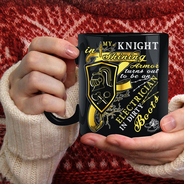 To Be An Electrician In Dirty Boots Coffee Mug, Cool Electrician Coffee Cup